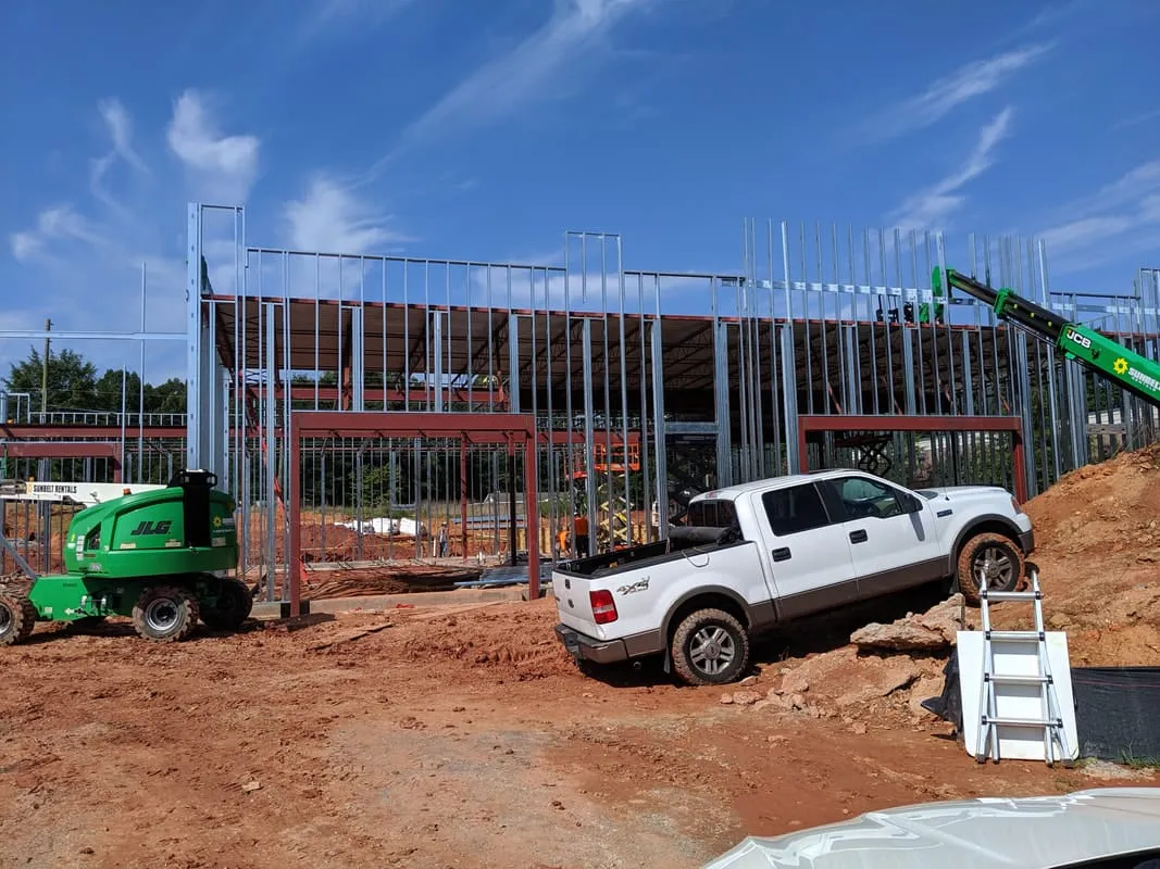 Commercial new construction site
