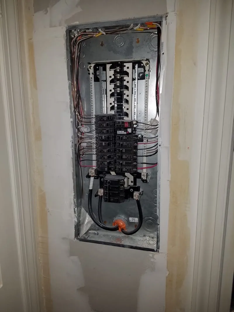 New panel, wired and labeled