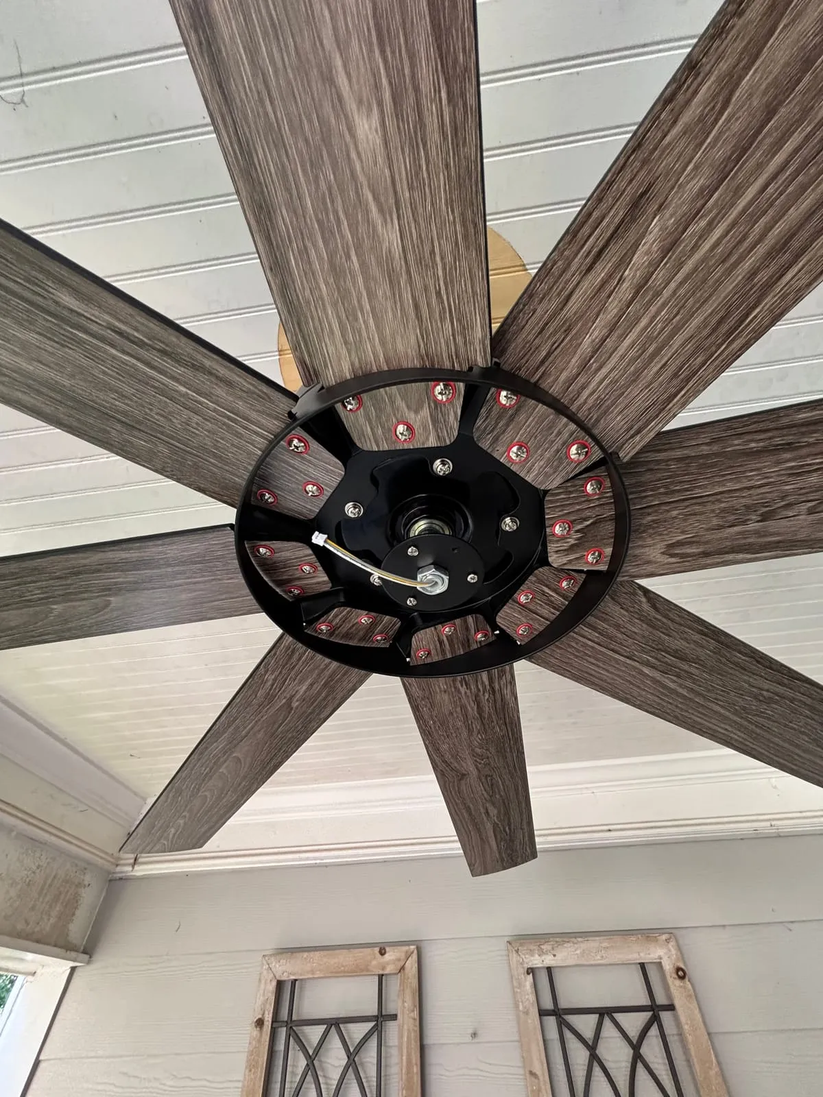 Large outdoor ceiling fan