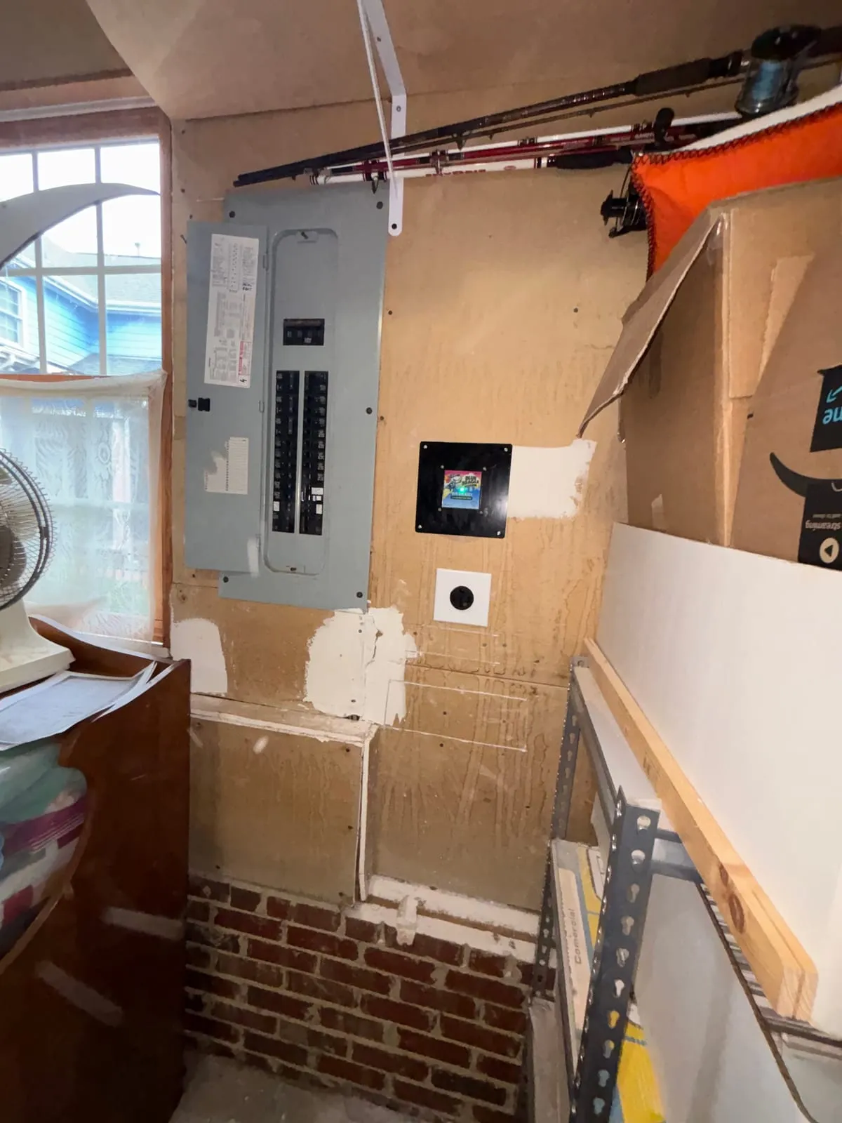 New 50-amp GFCI breaker and NEMA 14-50 outlet for an EV charger