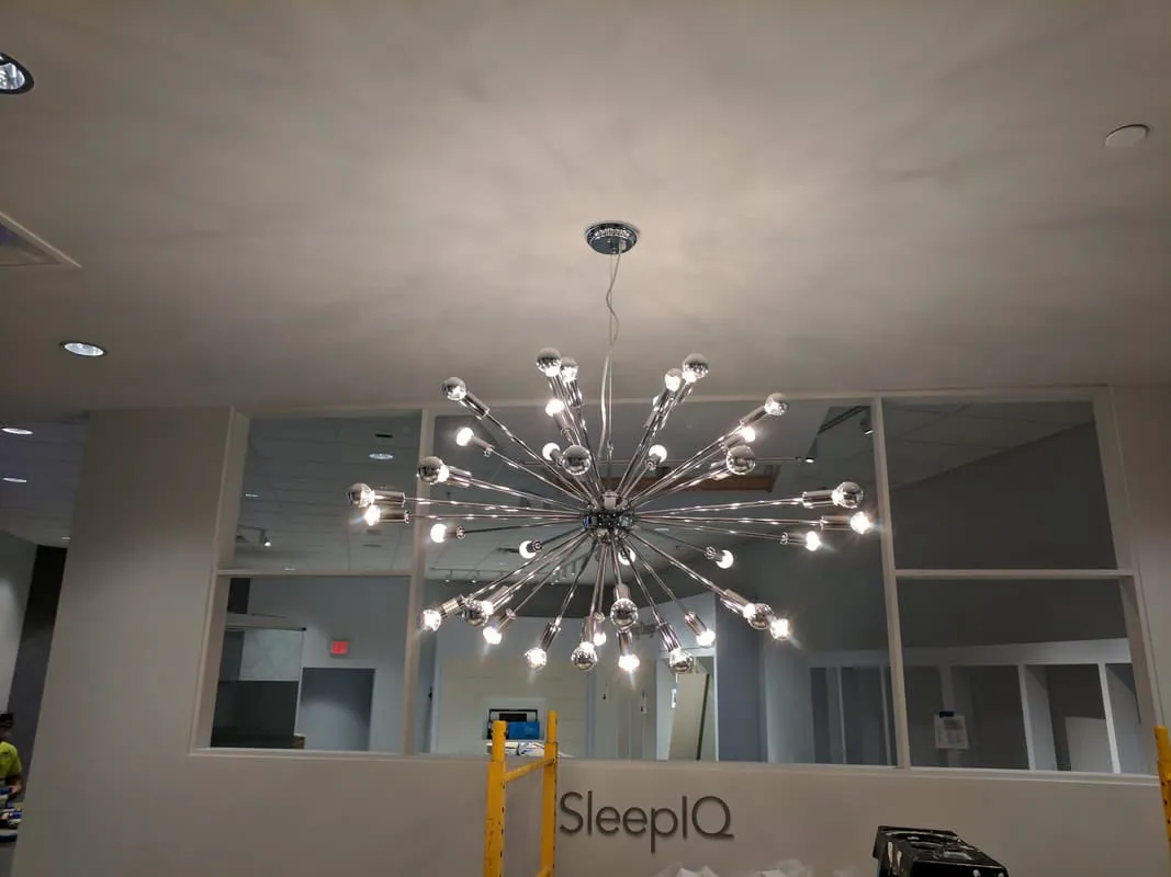 Modern sputnik chandelier